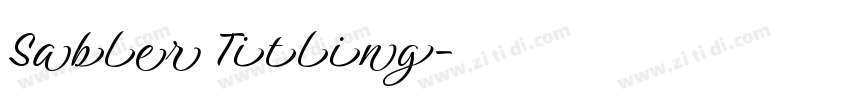 Sabler Titling字体转换